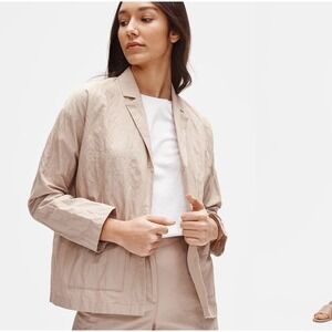 Eileen Fisher‎ Organic Cotton Steel Boxy Jacket